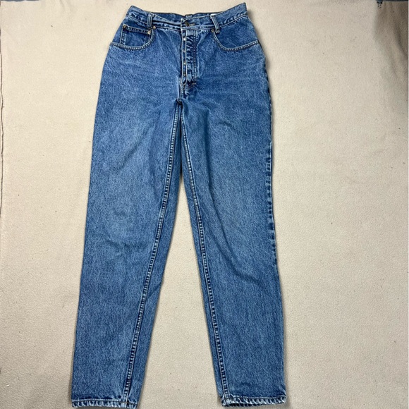 lawman Denim - Vtg Lawman Jeans Womens 13 Straight Leg High Waist Medium Wash Western Cowgirl